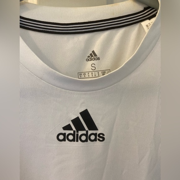 White Adidas athletic shirt - Picture 2 of 3